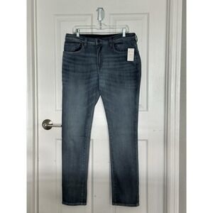 Buffalo David Bitton Skinny Max Jeans Men's 34x32 Blue Stretch Denim NWT